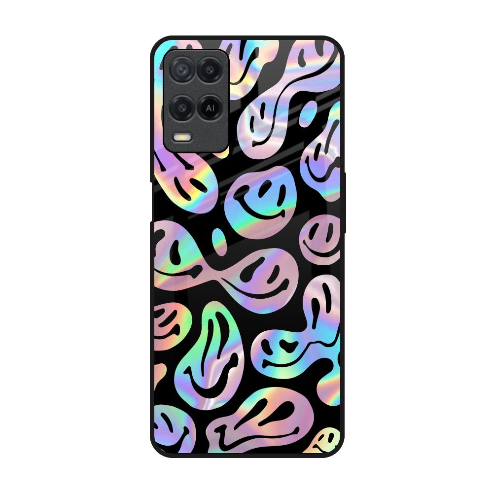 Acid Smile Oppo A54 Glass Back Cover Online