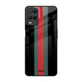 Vertical Stripes Oppo A54 Glass Back Cover Online