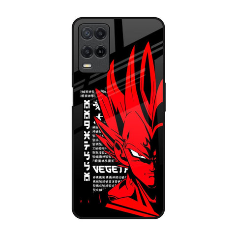 Red Vegeta Oppo A54 Glass Back Cover Online