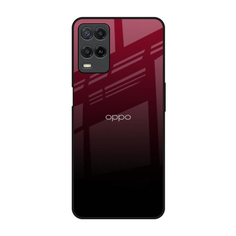 Wine Red Oppo A54 Glass Back Cover Online