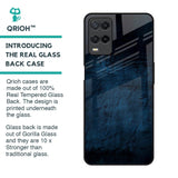Dark Blue Grunge Glass Case for Oppo A54