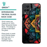 Retro Gorgeous Flower Glass Case for Oppo A54