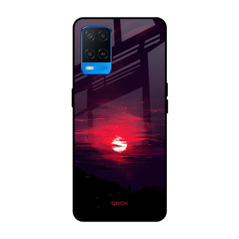 Morning Red Sky Oppo A54 Glass Cases & Covers Online