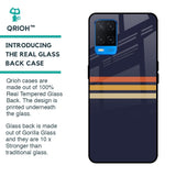 Tricolor Stripes Glass Case For Oppo A54