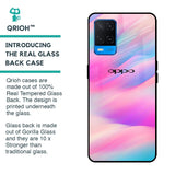 Colorful Waves Glass case for Oppo A54