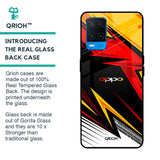 Race Jersey Pattern Glass Case For Oppo A54