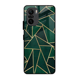 Abstract Green Mi 11X Glass Back Cover Online