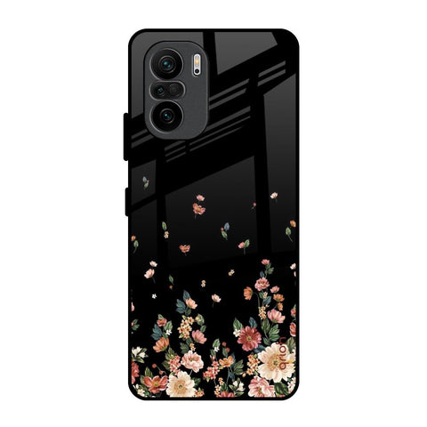 Floating Floral Print Mi 11X Glass Back Cover Online