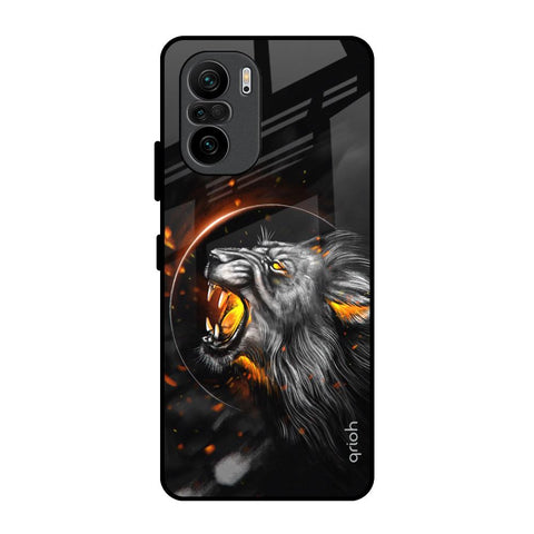 Aggressive Lion Mi 11X Glass Back Cover Online