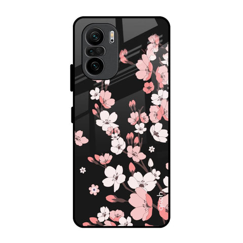 Black Cherry Blossom Mi 11X Glass Back Cover Online