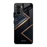 Sleek Golden & Navy Mi 11X Glass Back Cover Online
