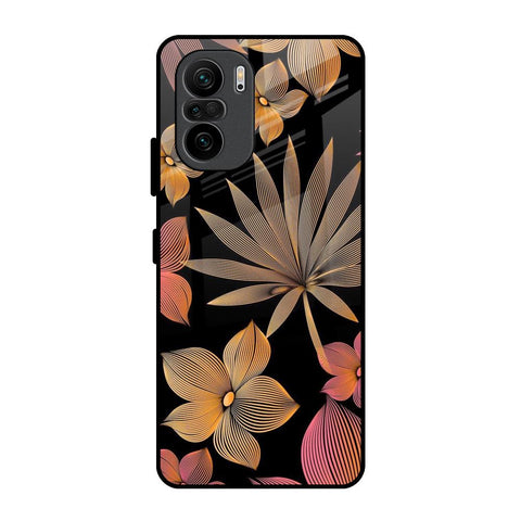 Lines Pattern Flowers Mi 11X Glass Back Cover Online