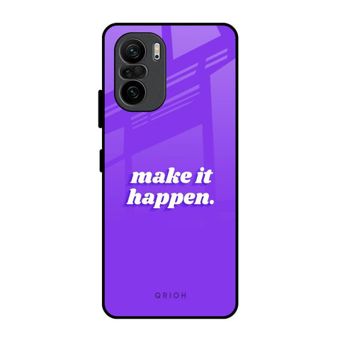 Make it Happen Mi 11X Glass Back Cover Online