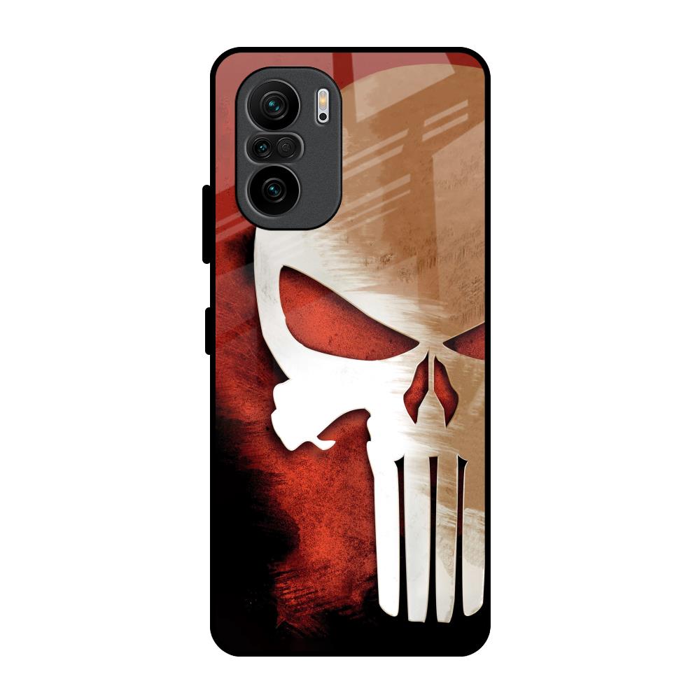 Red Skull Mi 11X Glass Back Cover Online
