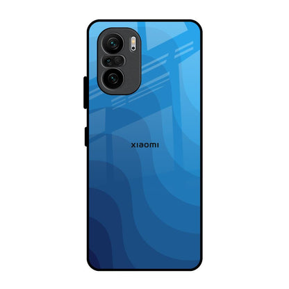 Blue Wave Abstract Mi 11X Glass Back Cover Online