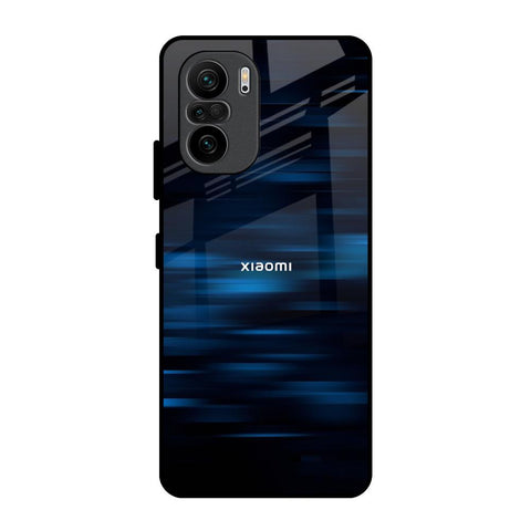 Blue Rough Abstract Mi 11X Glass Back Cover Online
