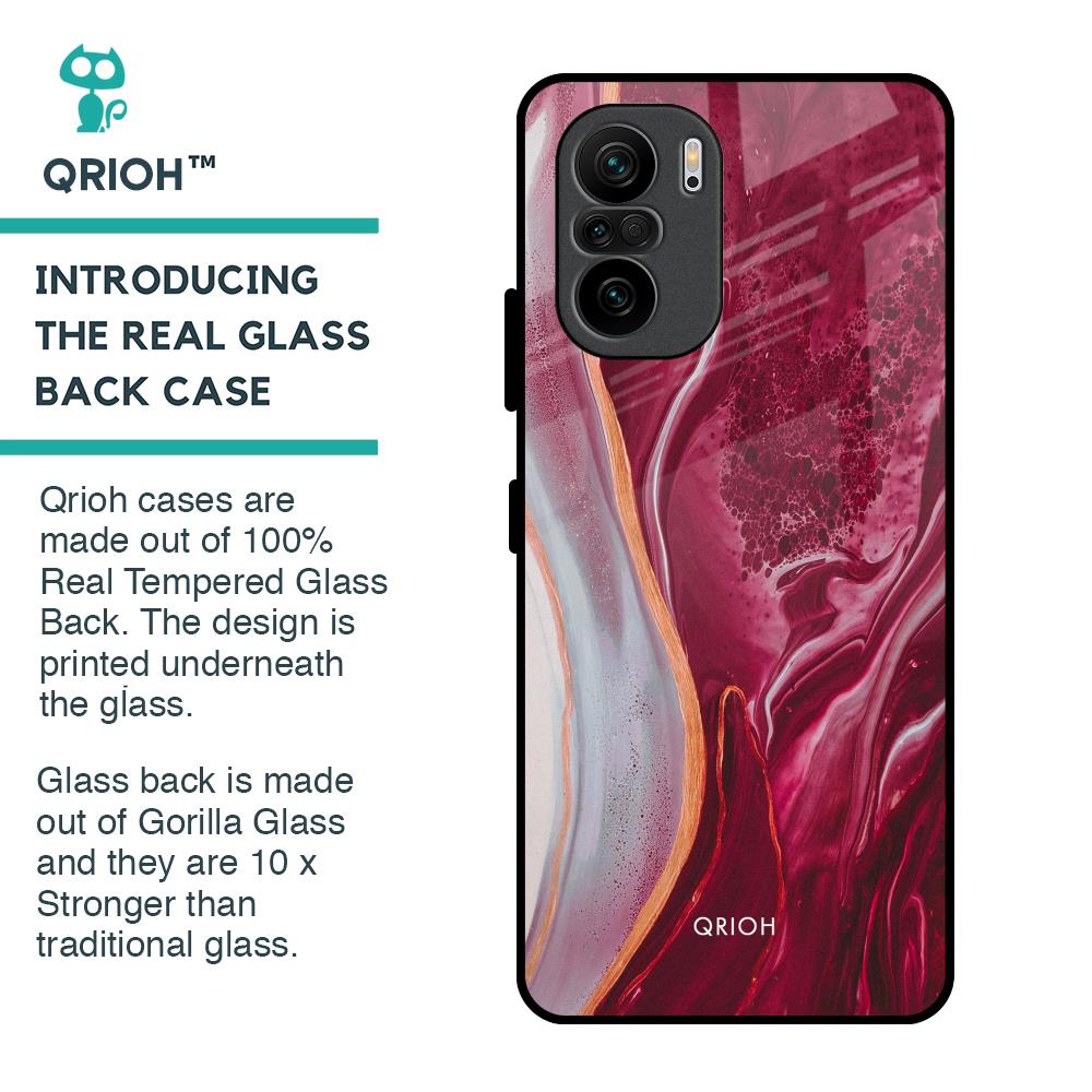 Crimson Ruby Glass Case for Mi 11X