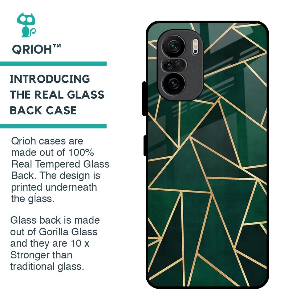 Abstract Green Glass Case For Mi 11X
