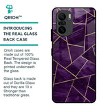 Geometric Purple Glass Case For Mi 11X