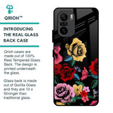 Floral Decorative Glass Case For Mi 11X
