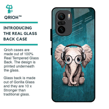 Adorable Baby Elephant Glass Case For Mi 11X