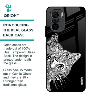Kitten Mandala Glass Case for Mi 11X