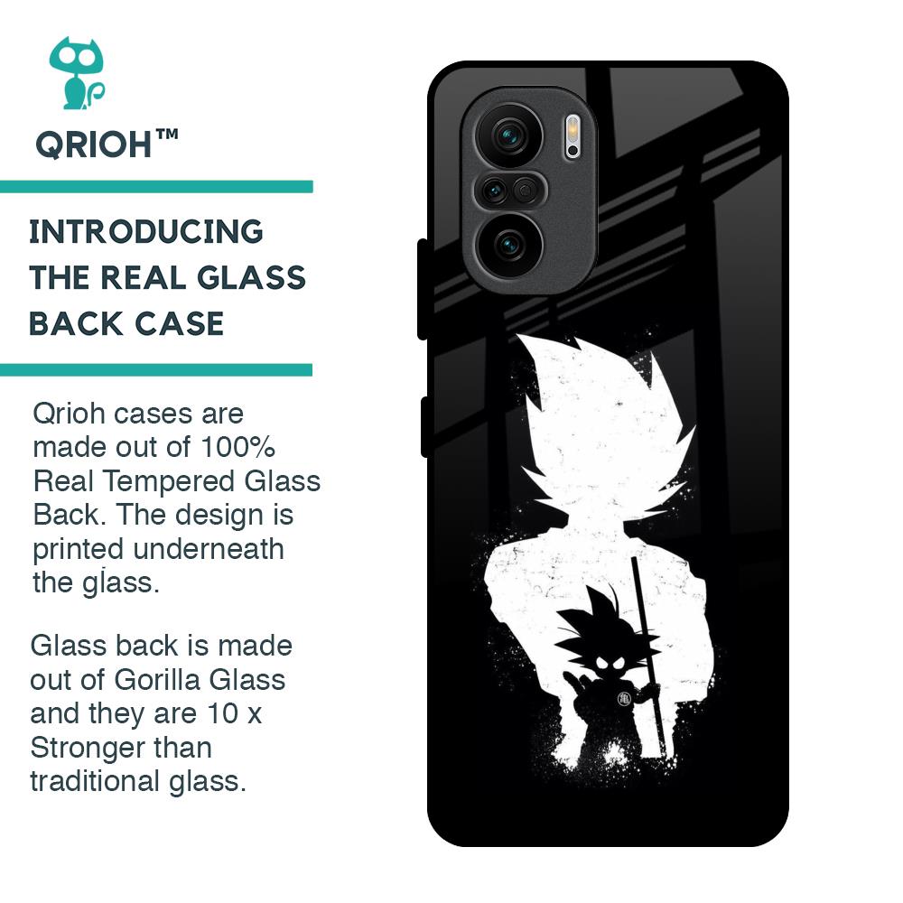 Monochrome Goku Glass Case for Mi 11X