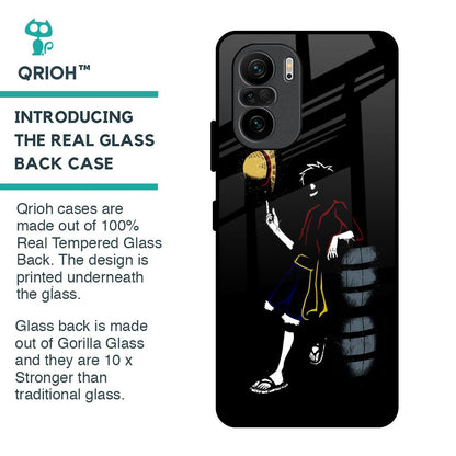 Luffy Line Art Glass Case for Mi 11X