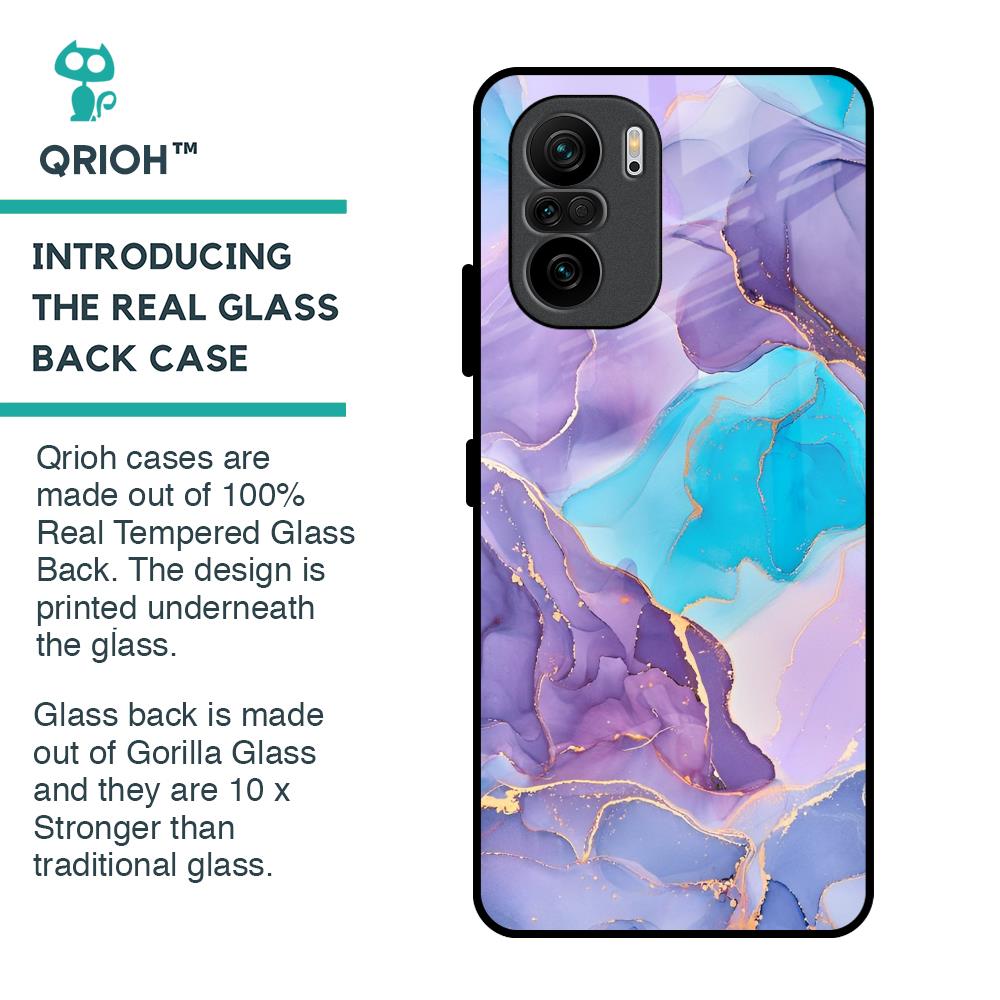 Alcohol ink Marble Glass Case for Mi 11X