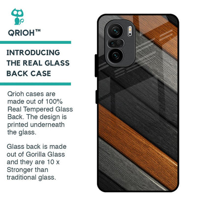 Tri Color Wood Glass Case for Mi 11X