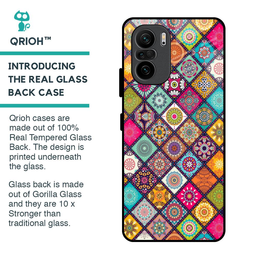 Multicolor Mandala Glass Case for Mi 11X