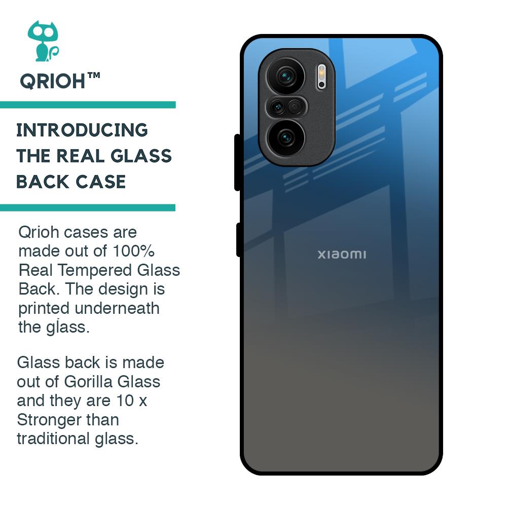 Blue Grey Ombre Glass Case for Mi 11X