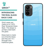 Wavy Blue Pattern Glass Case for Mi 11X