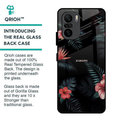 Tropical Art Flower Glass Case for Mi 11X