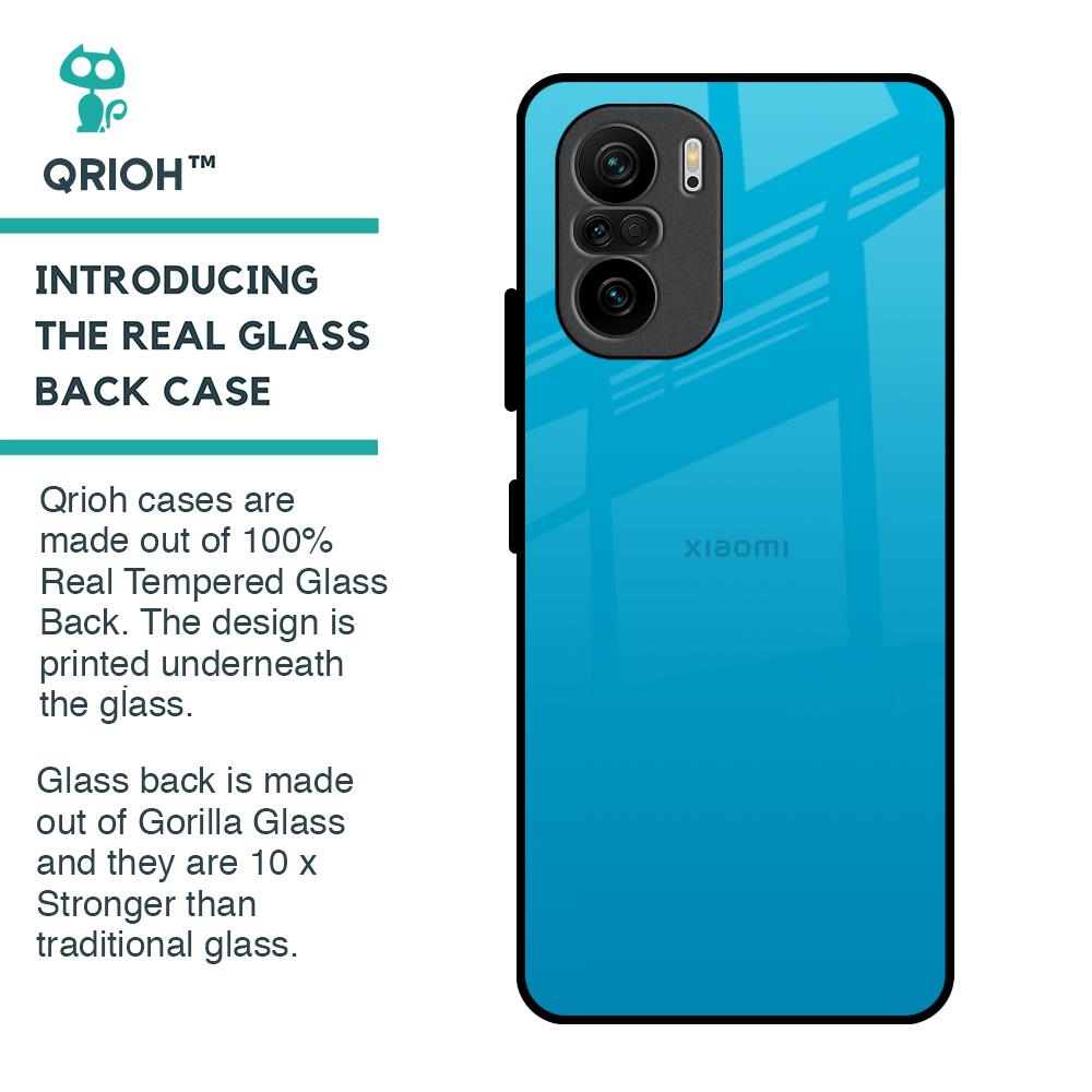 Blue Aqua Glass Case for Mi 11X