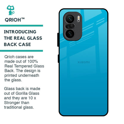 Blue Aqua Glass Case for Mi 11X