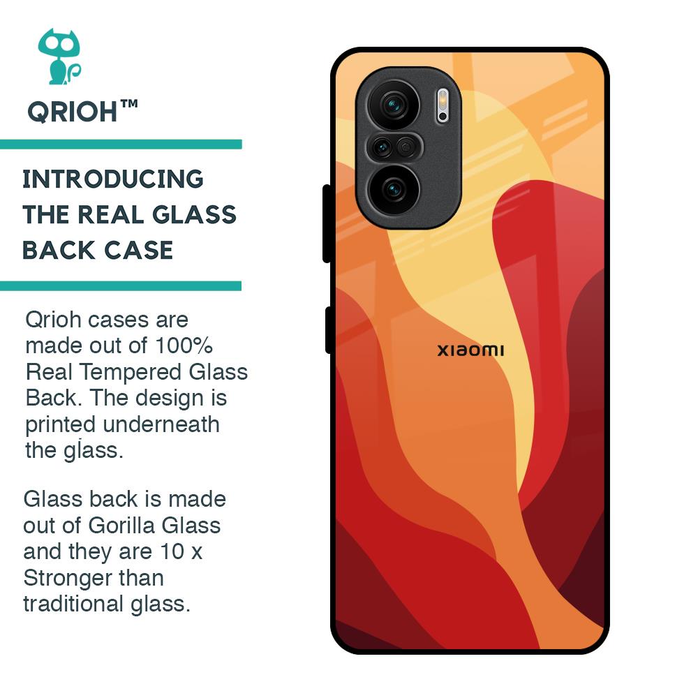 Magma Color Pattern Glass Case for Mi 11X
