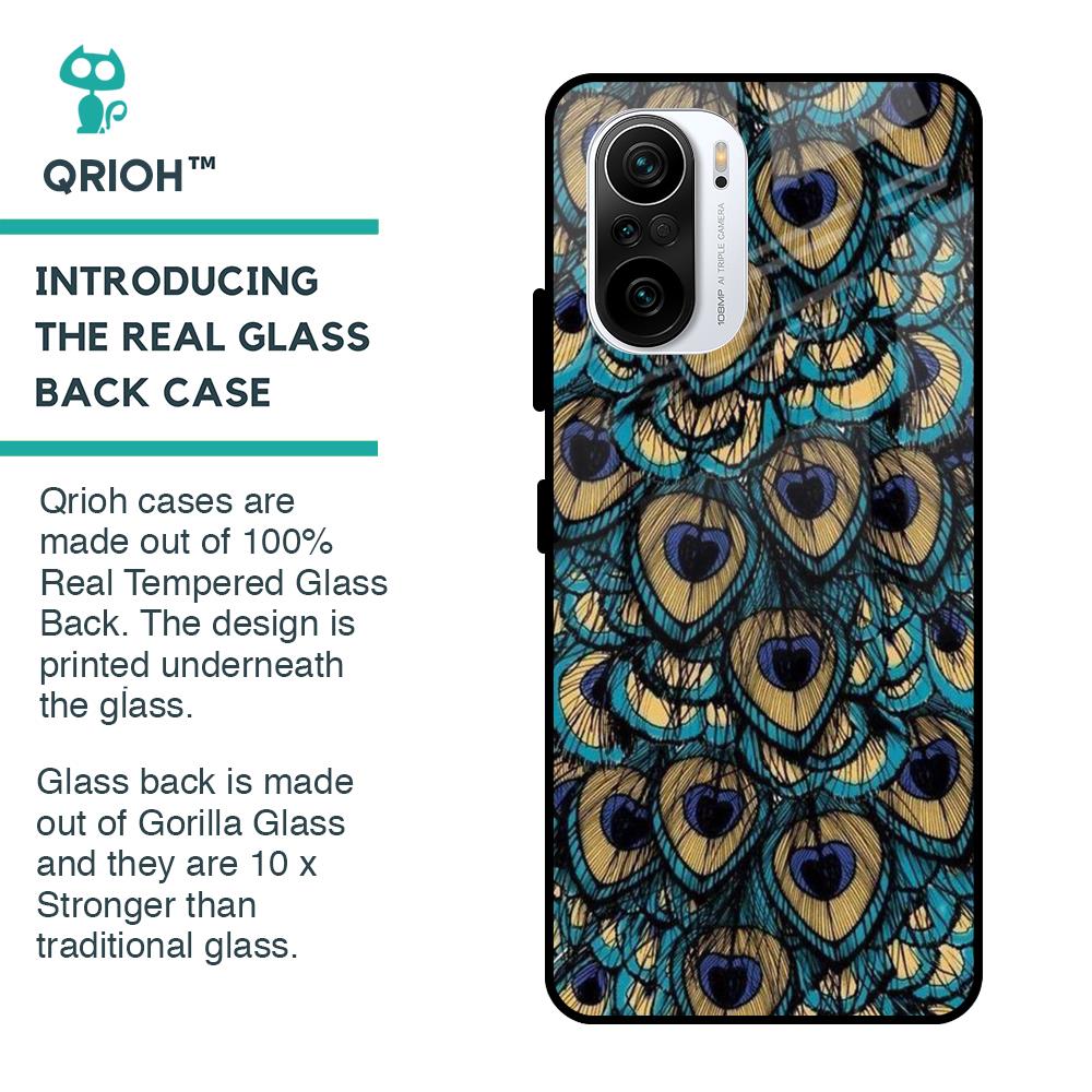 Peacock Feathers Glass case for Mi 11X