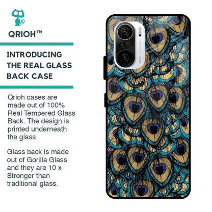 Peacock Feathers Glass case for Mi 11X
