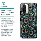 Peacock Feathers Glass case for Mi 11X