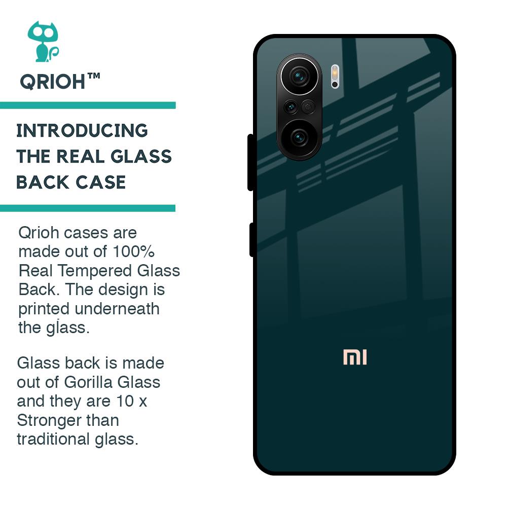 Hunter Green Glass Case For Mi 11X