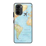 Travel Map Mi 11X Pro Glass Back Cover Online