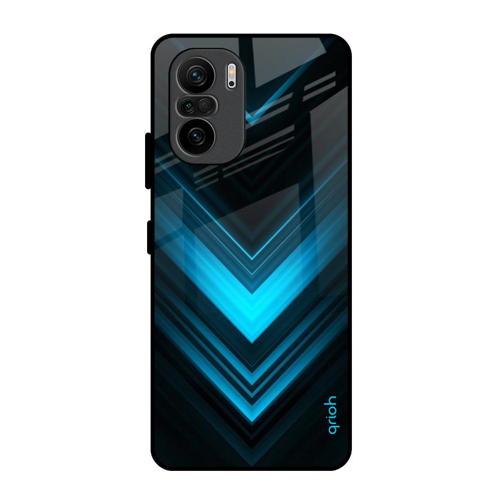 Vertical Blue Arrow Mi 11X Pro Glass Back Cover Online