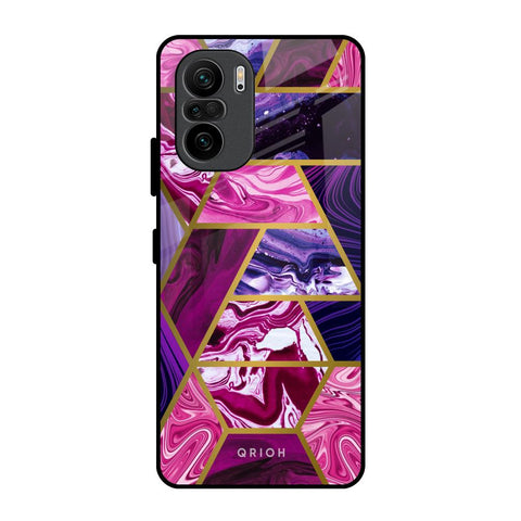 Electroplated Geometric Marble Mi 11X Pro Glass Back Cover Online