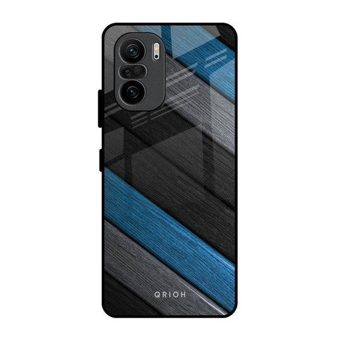 Multicolor Wooden Effect Mi 11X Pro Glass Back Cover Online