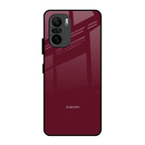 Classic Burgundy Mi 11X Pro Glass Back Cover Online