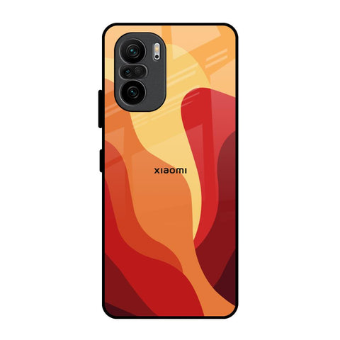 Magma Color Pattern Mi 11X Pro Glass Back Cover Online