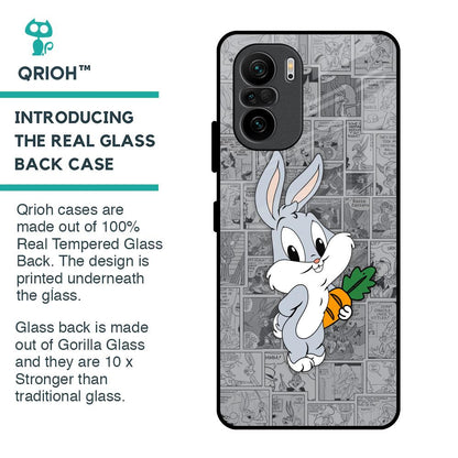 Cute Baby Bunny Glass Case for Mi 11X Pro