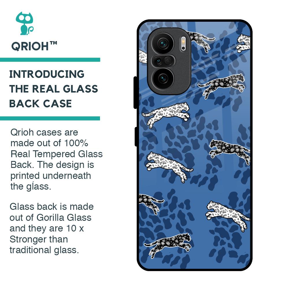 Blue Cheetah Glass Case for Mi 11X Pro