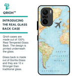 Travel Map Glass Case for Mi 11X Pro